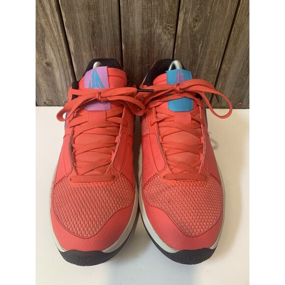 NIKE JA 1 USED SIZE 8.5 JA MORANT FUEL EMBER GLOW BLUE LIGHTNING DR8785 800 - Picture 2 of 11